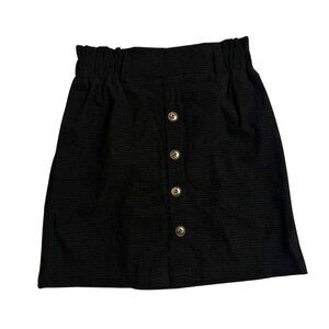 Women's corduroy black skirt XS SHEIN